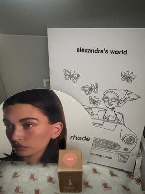 Rhode Pocket Pearl Blush in Monet + Coloring Book